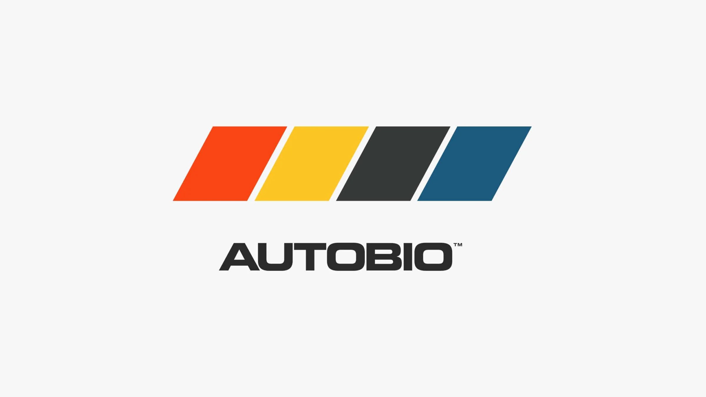 Colorful logo with the word 'AUTOBIO' on a white background