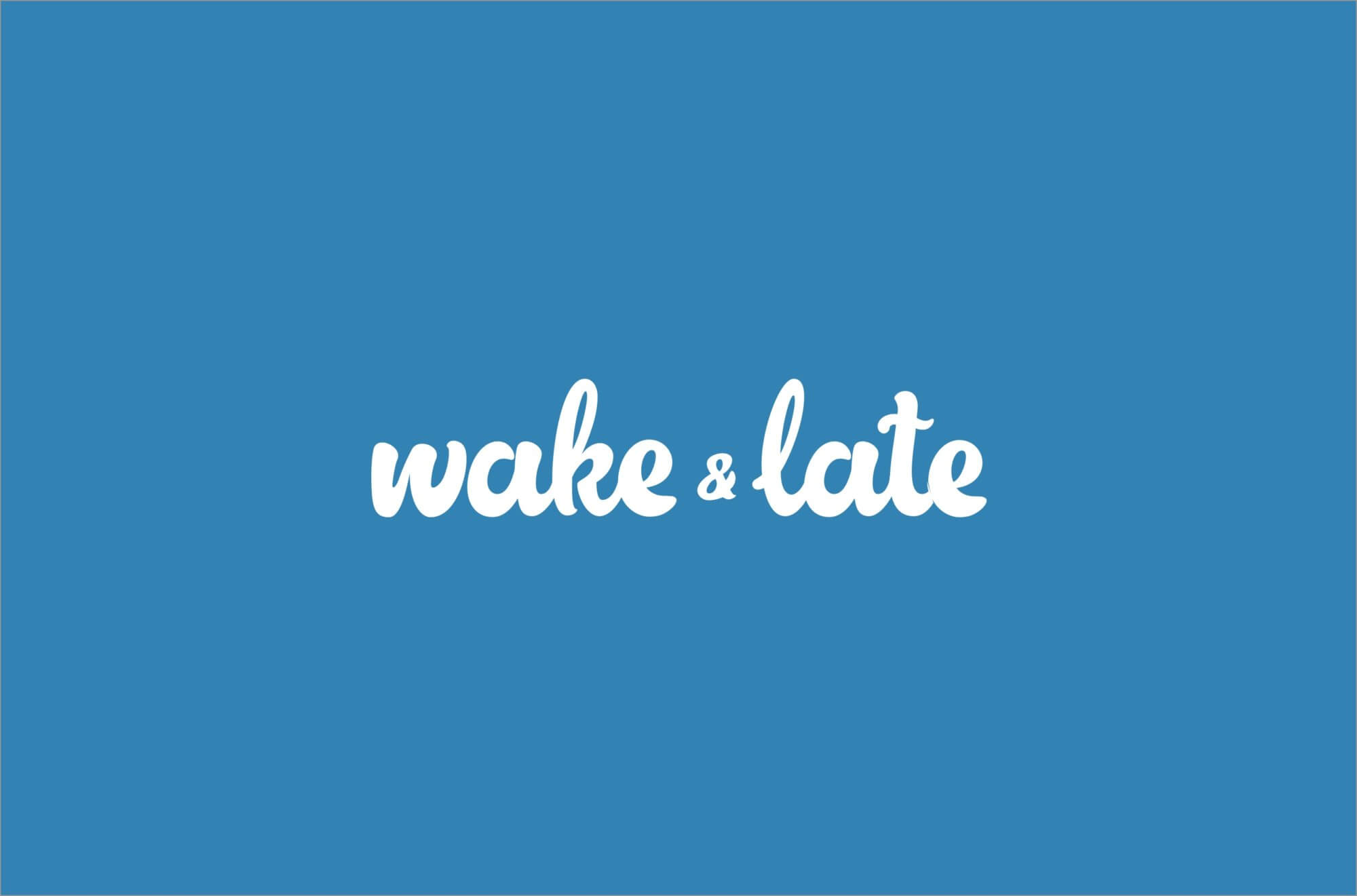 Wake & Late Manufactur Core Branding and Design