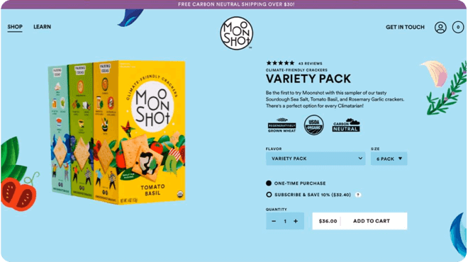 moonshot snacks website